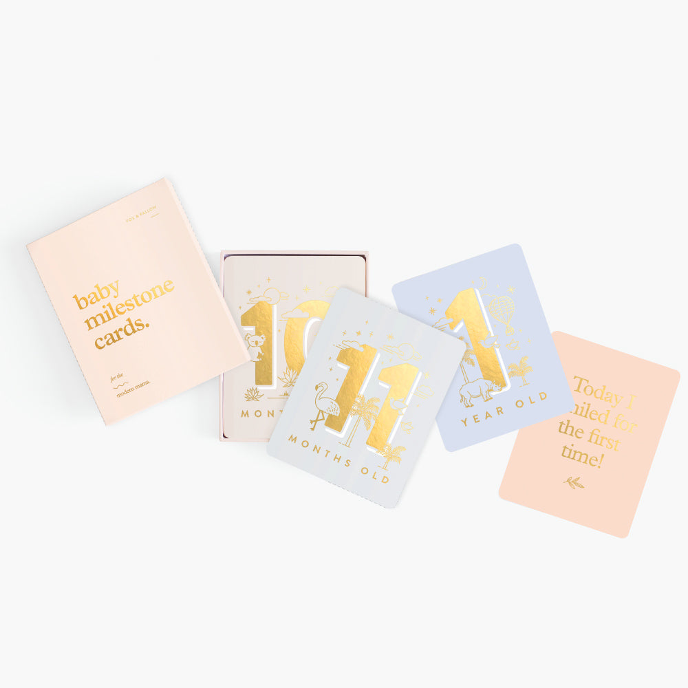 Baby Milestone Cards (Cream)