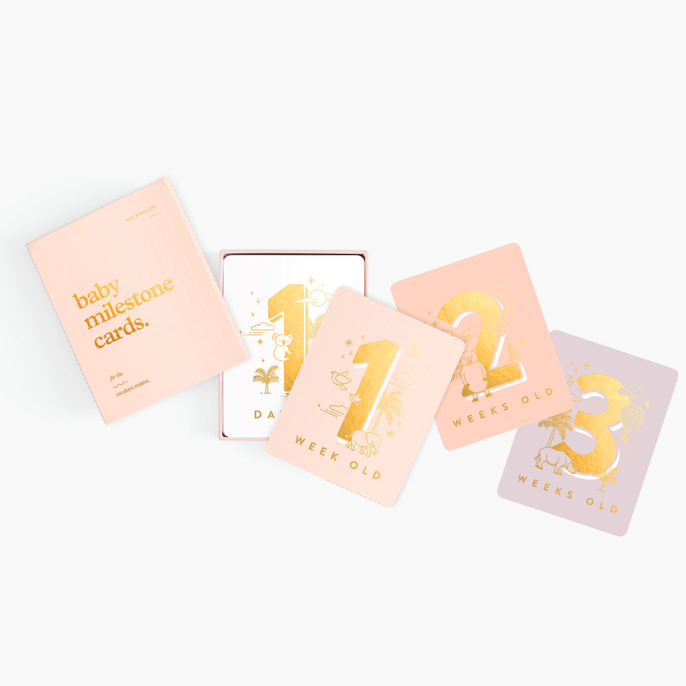 Baby Milestone Cards (Cream)