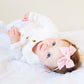 Personalised Classic Linen Bow | Peony
