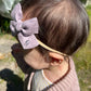 Personalised Classic Linen Bow | Dusty Purple